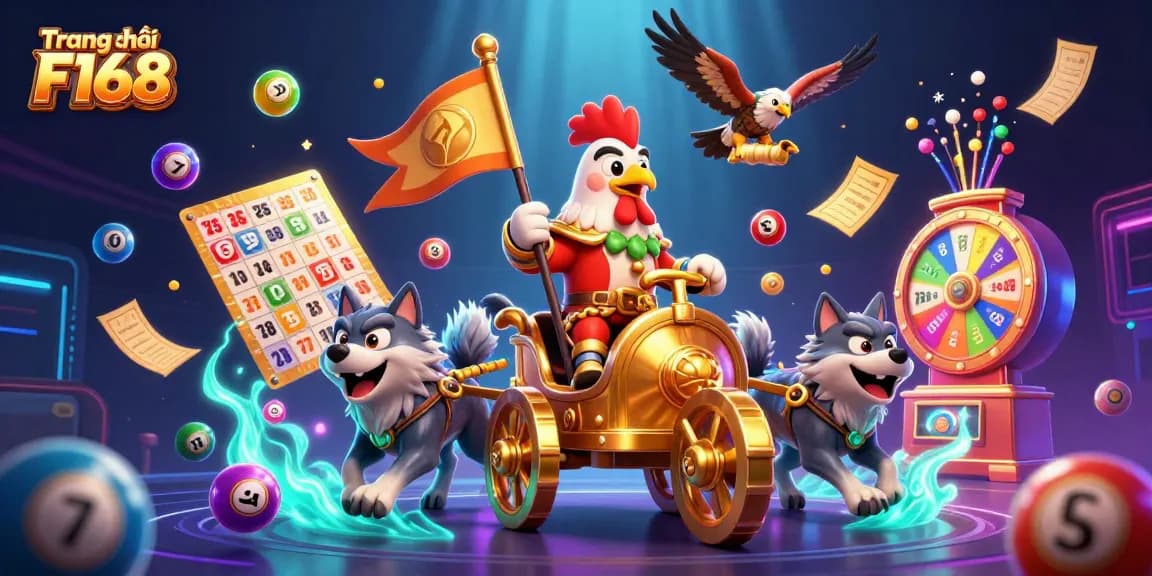 Experience action-packed thrills at Trang chủ F168 with colorful lottery balls and dynamic game elements.