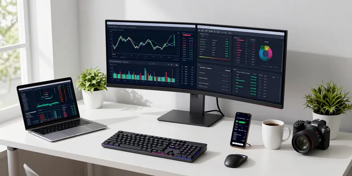 Play exchange cryptocurrency trading setup showcasing advanced blockchain analytics and secure digital wallet.