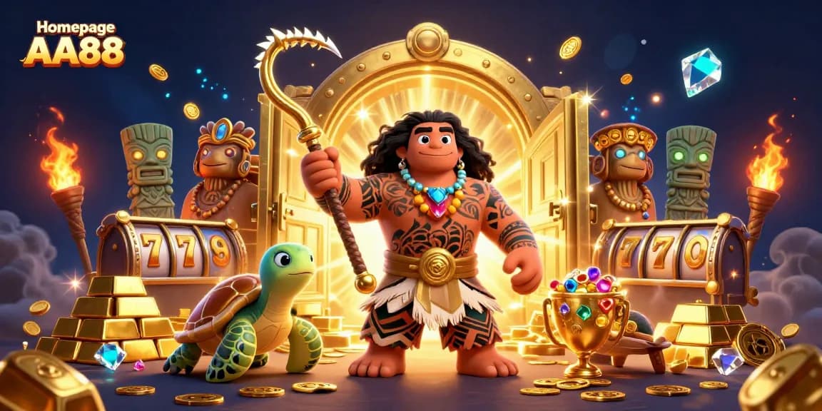 Play exciting games on the Homepage AA88, featuring colorful slots and rich casino treasures.