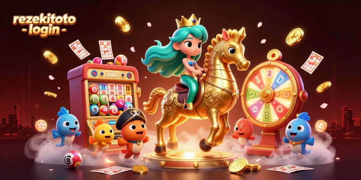 Engage in thrilling fun with rezekitoto login, as the magical mermaid explores a vibrant lottery game world.