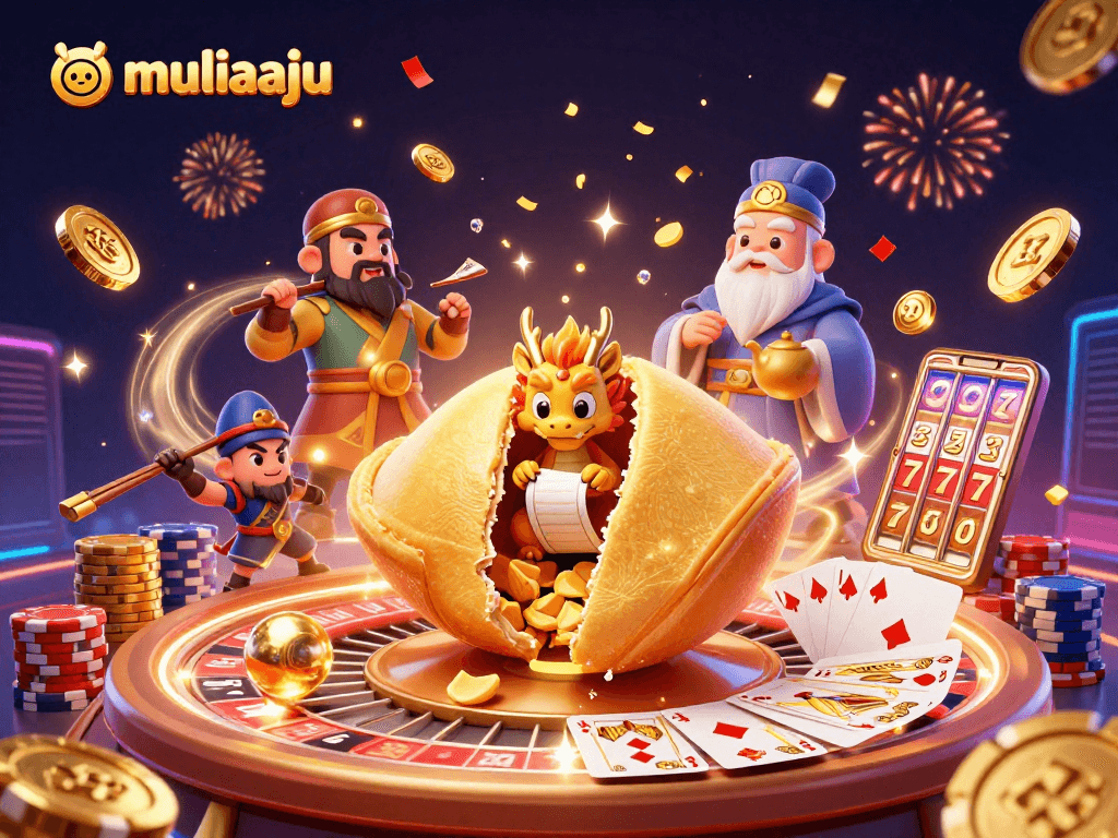 Experience thrilling wins at muliaaju with colorful slots, golden coins, and vibrant casino action.