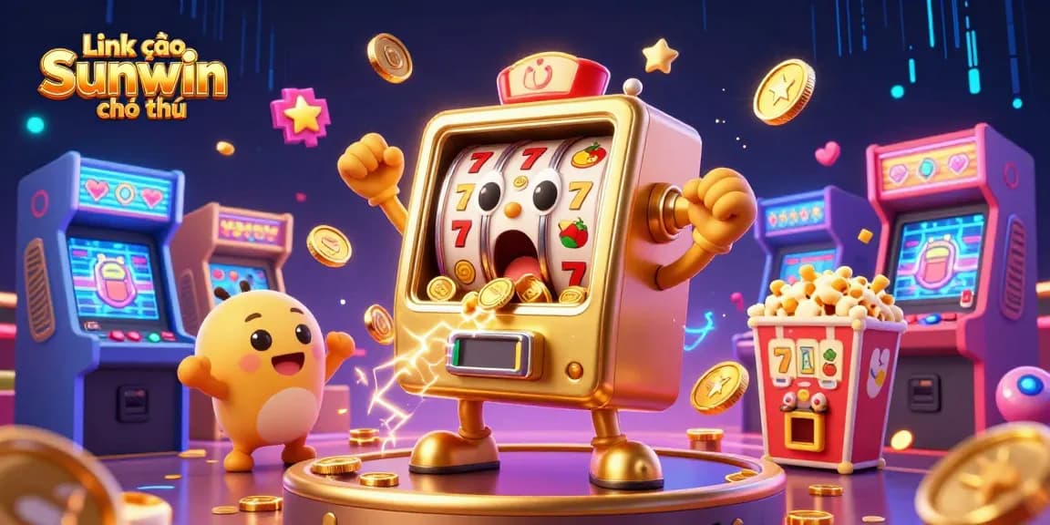Spin to win with Link vào Sunwin chính thức at this vibrant casino-themed illustration!