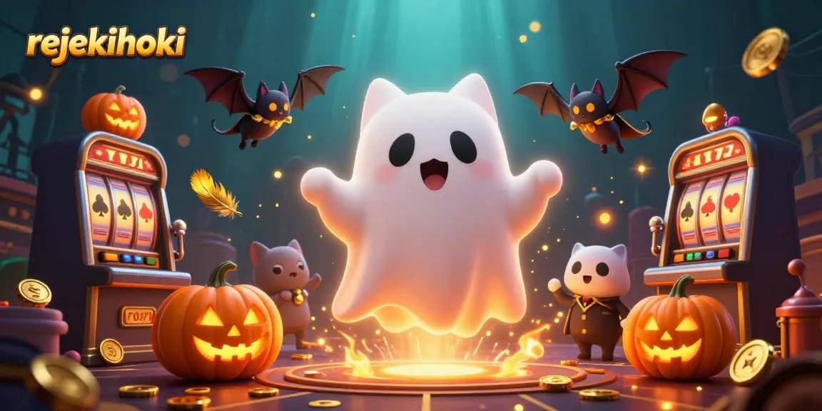 Experience the thrill of rejekihoki with exciting ghostly characters and vibrant casino elements.