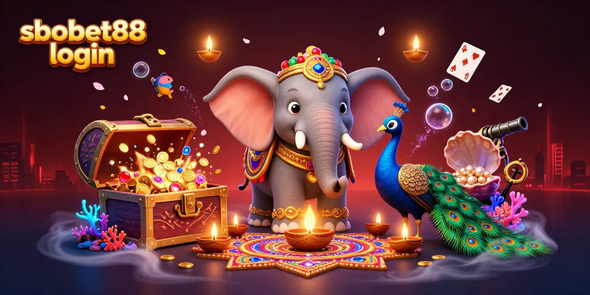Experience sbobet88 login with vibrant gaming elements, featuring colorful characters in an engaging casino scene.