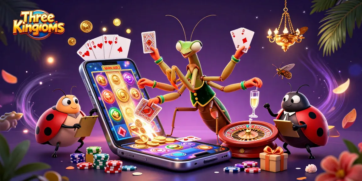 Experience thrilling wins with Three Kingdoms slots in a colorful casino setting.