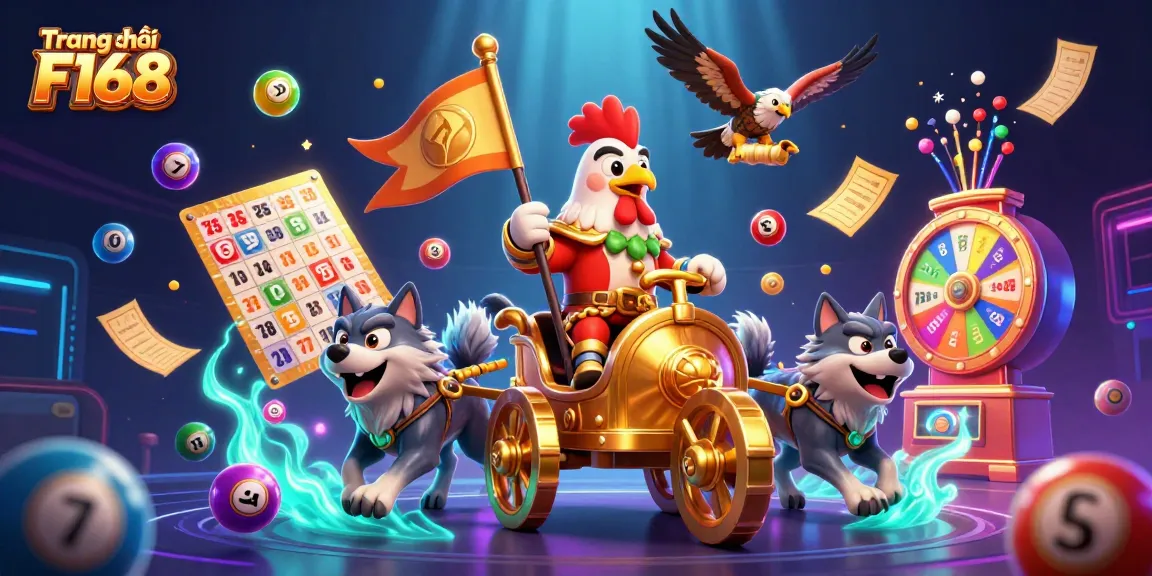 Experience action-packed thrills at Trang chủ F168 with colorful lottery balls and dynamic game elements.