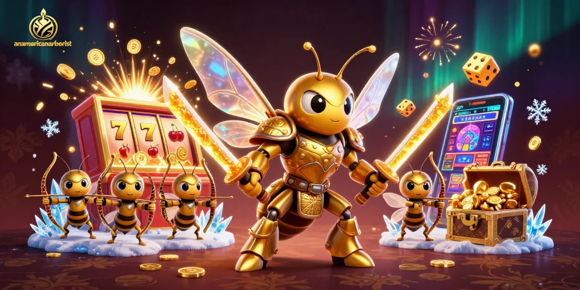 Anamericanarborist accelerates thrilling slot action with a golden hornet samurai and vibrant casino elements