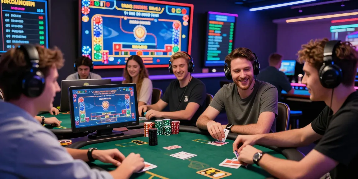 Exciting online card games scene showcasing players enjoying gamebaidoithuong.