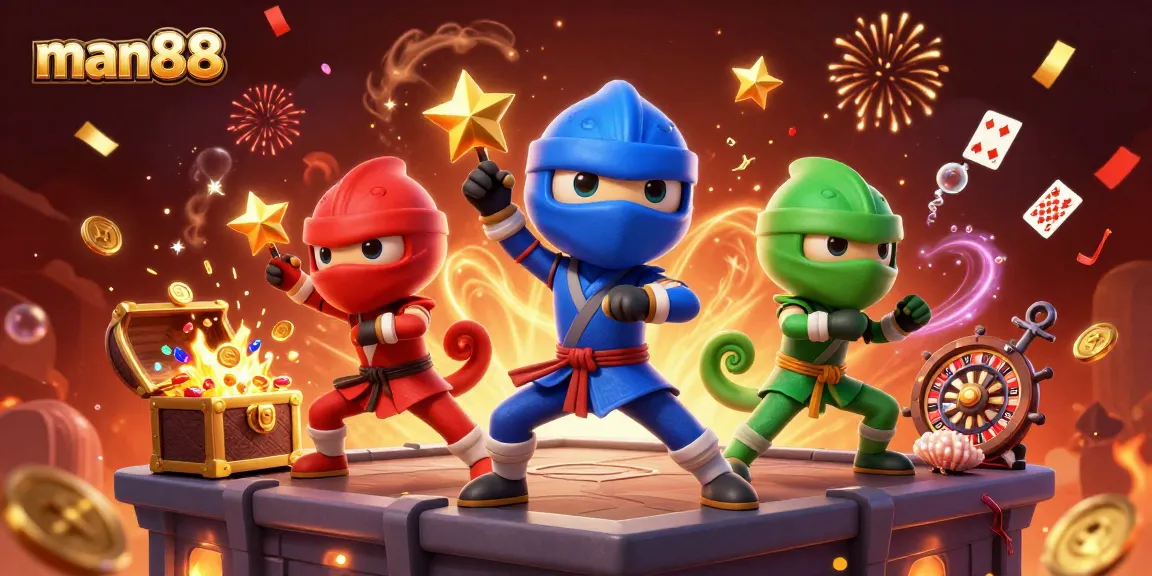 Experience thrilling gameplay at man88 with ninja chameleons and dynamic casino elements.