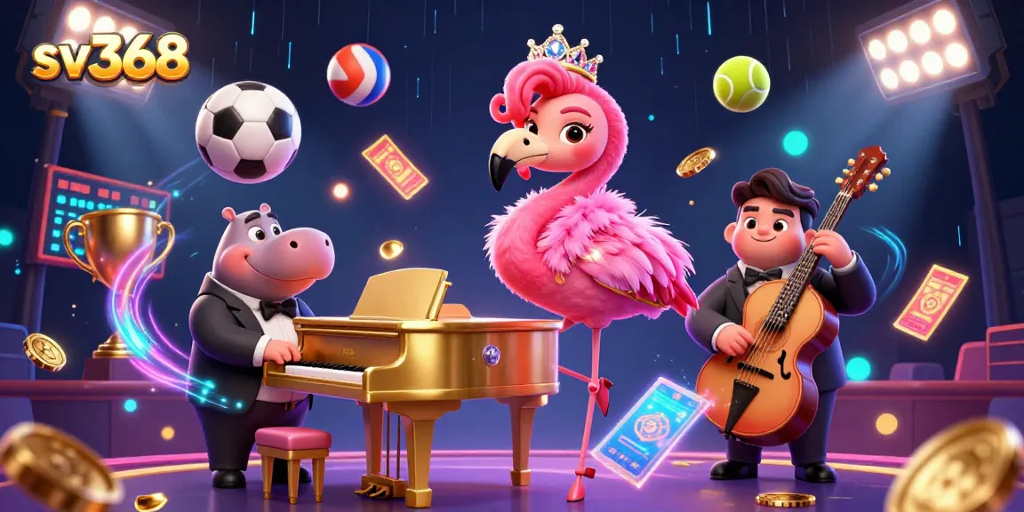Experience winning moments at sv368 with vibrant casino elements and lively characters.