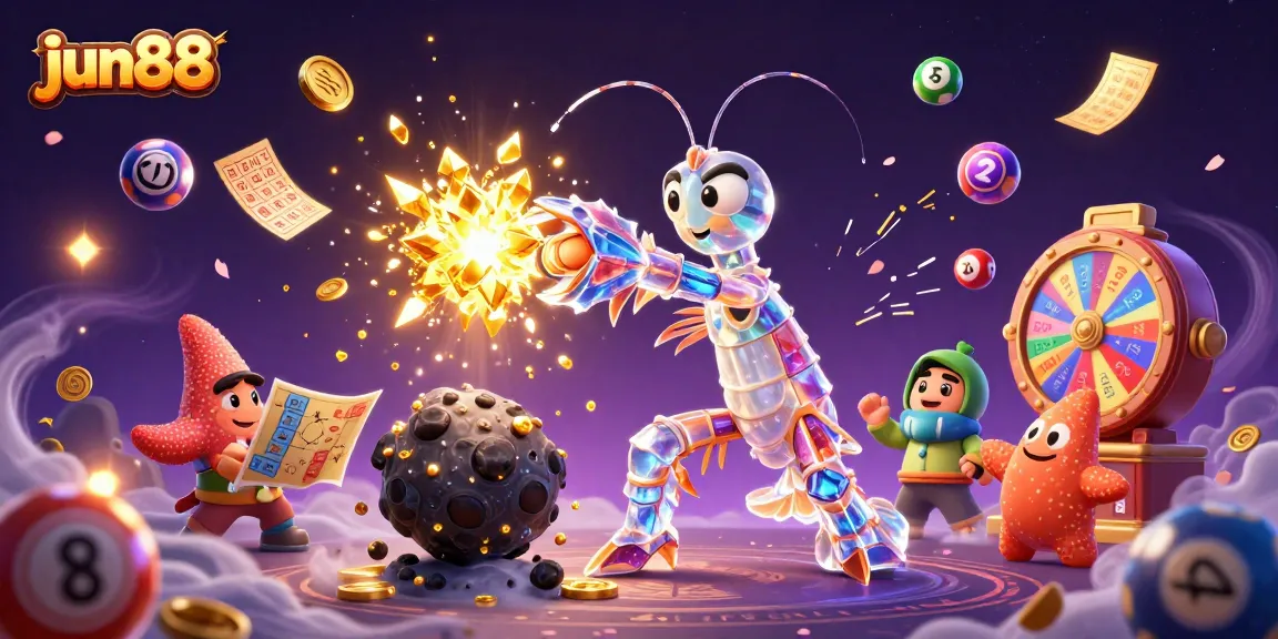 Experience the excitement of jun88 with a dynamic illustration of galactic samurai and golden treasures.