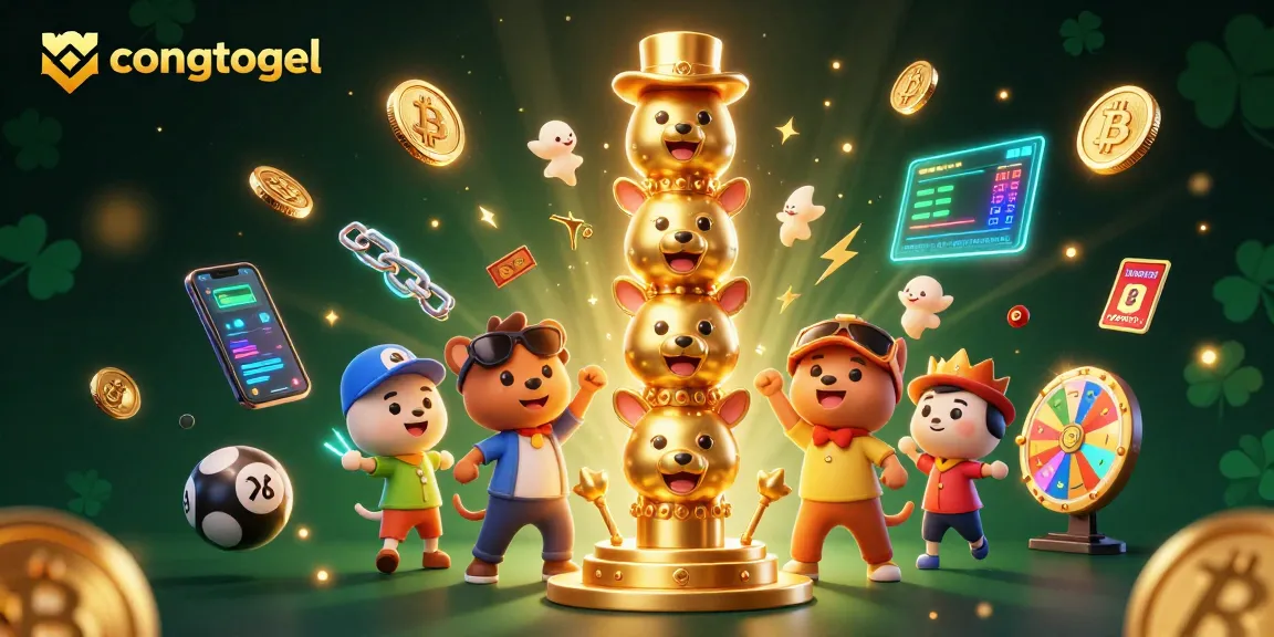 Engage in congtogel with vibrant characters and dynamic casino elements illustrated in 3D.