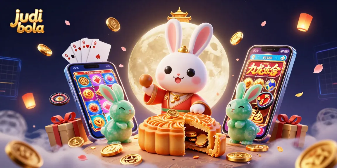 Experience judi bola excitement with this lively 3D illustration featuring casino elements and traditional folklore