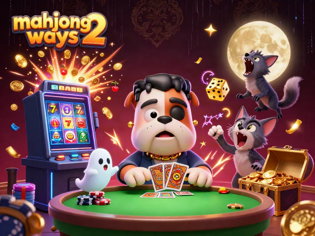 Experience excitement with Mahjong Ways 2, featuring engaging characters and vibrant casino elements.