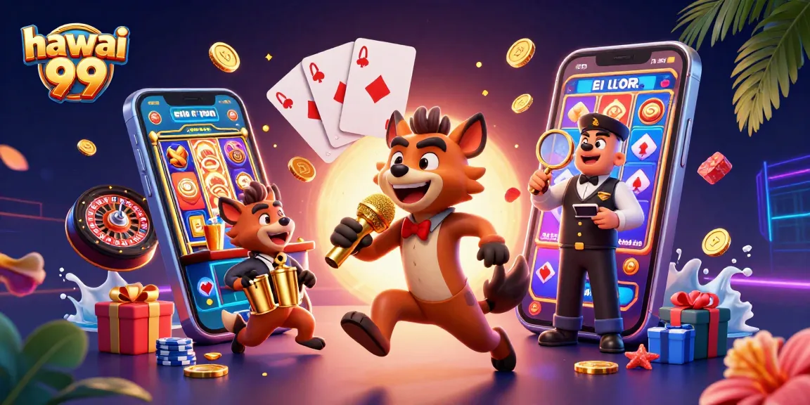 Join the fun at hawai 99 casino with a lively pack of hyenas running the show.