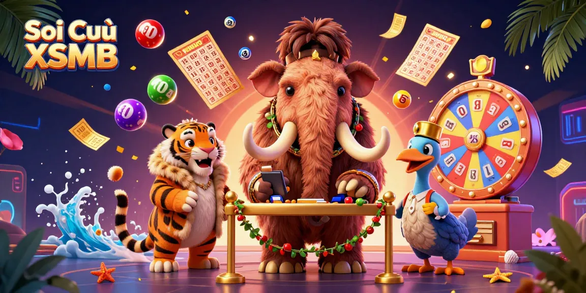 Engage in Soi Cầu XSMB with vibrant lottery elements and charismatic characters enhancing the excitement.