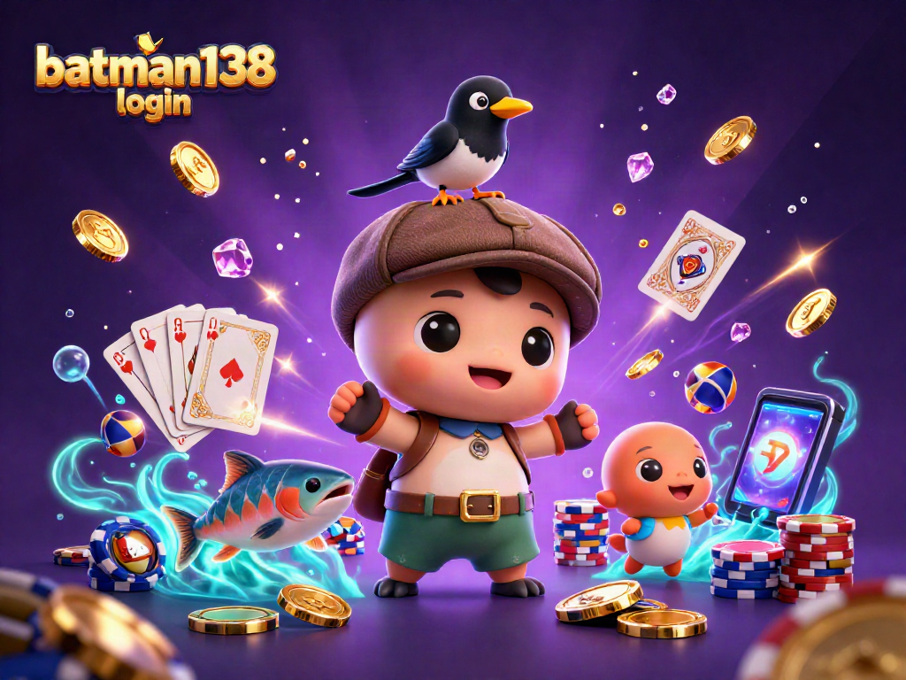 Play casino games with batman138 login while enjoying a magical scene featuring a Loch Ness monster.