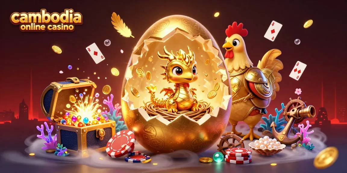 Experience the thrill of gambling at cambodia online casino with this vibrant 3D dragon and poker chips scene.