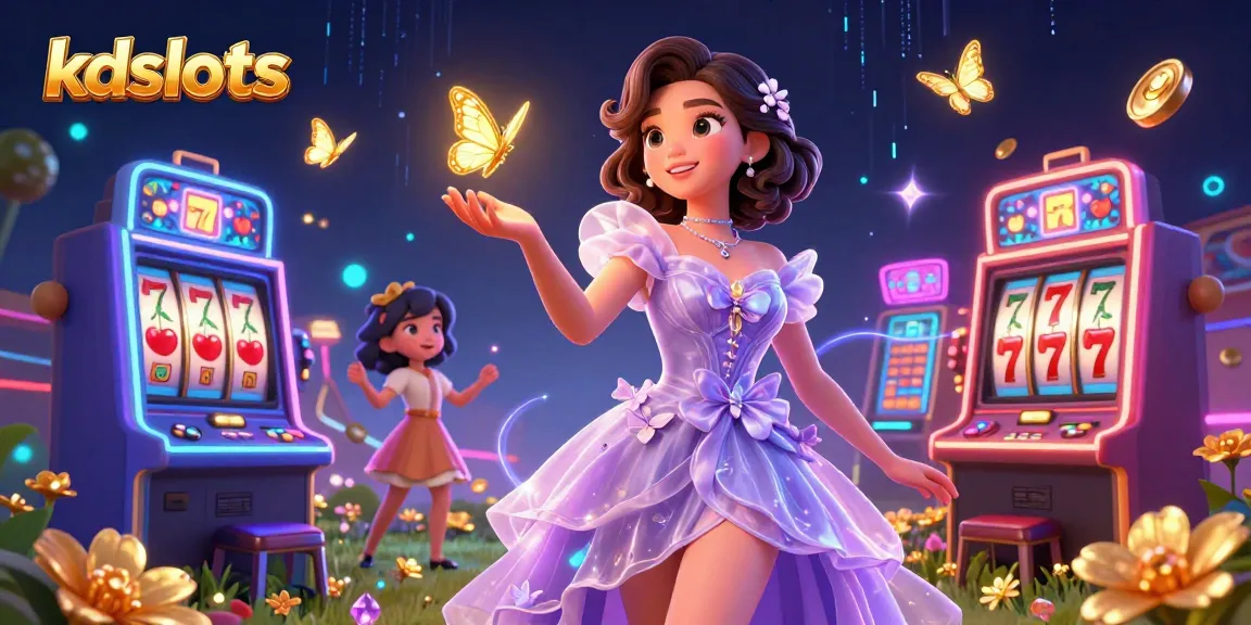 Feel the excitement of kdslots with this vibrant depiction of slot machines and captivating characters.