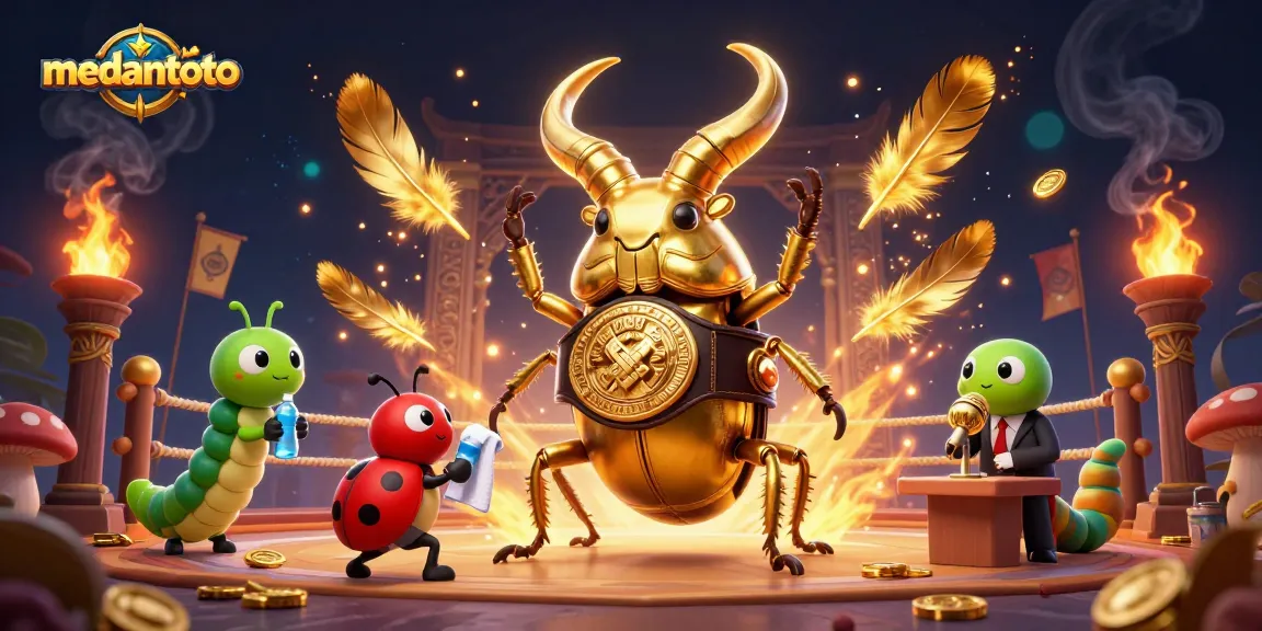Menghadapi tantangan menang di medantoto dengan ilustrasi 3D yang kaya warna dan elemen kasino.