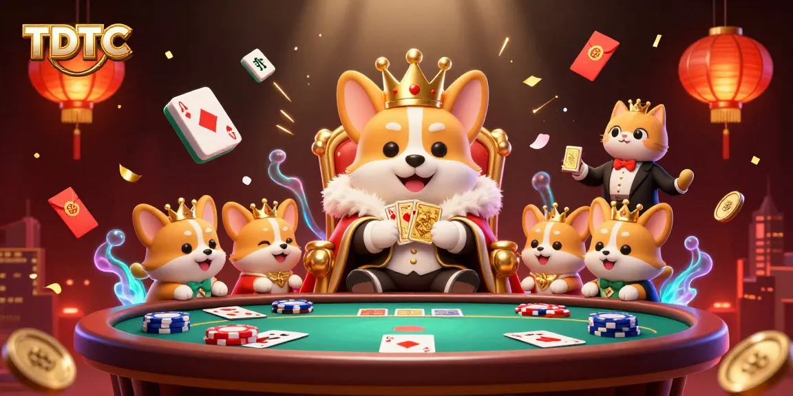 Engage with TDTC’s exciting poker scene featuring royal corgis and thrilling game elements.