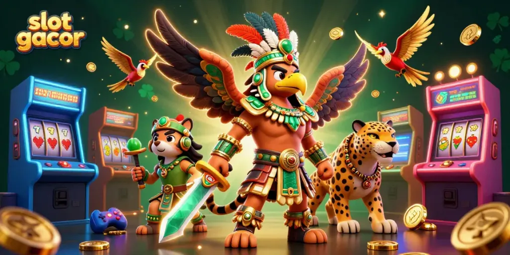Winning big at slot gacor with engaging 3D characters and vibrant gaming elements.