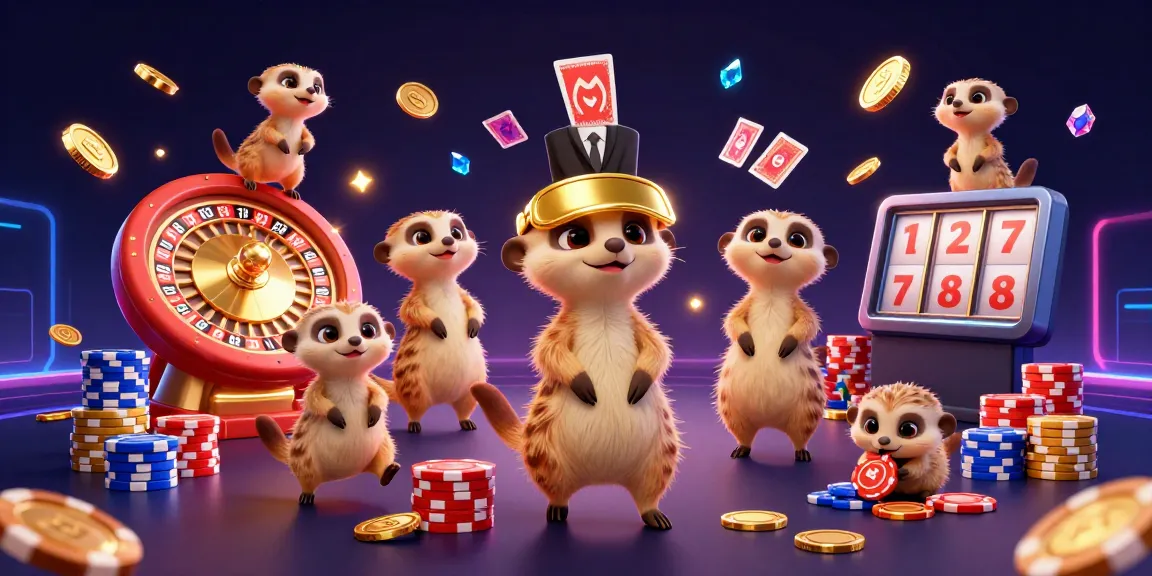 Experience thrilling casino action with owltoto's meerkat-themed gaming scene featuring dynamic games and vibrant visuals.