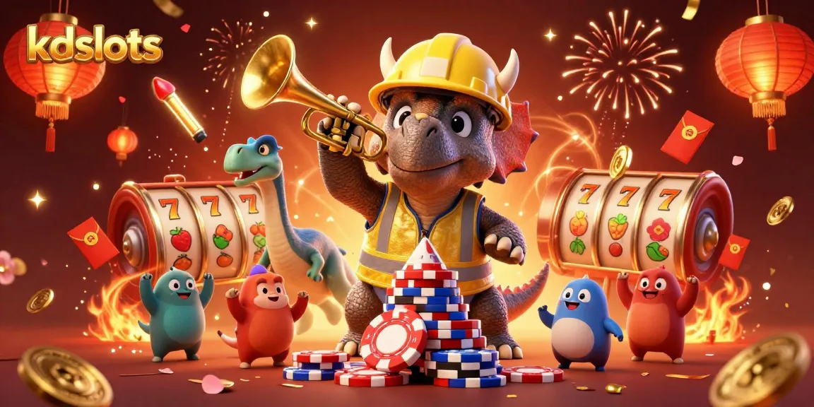 Experience thrilling gameplay at kdslots with vibrant scenes of slots and celebrations.