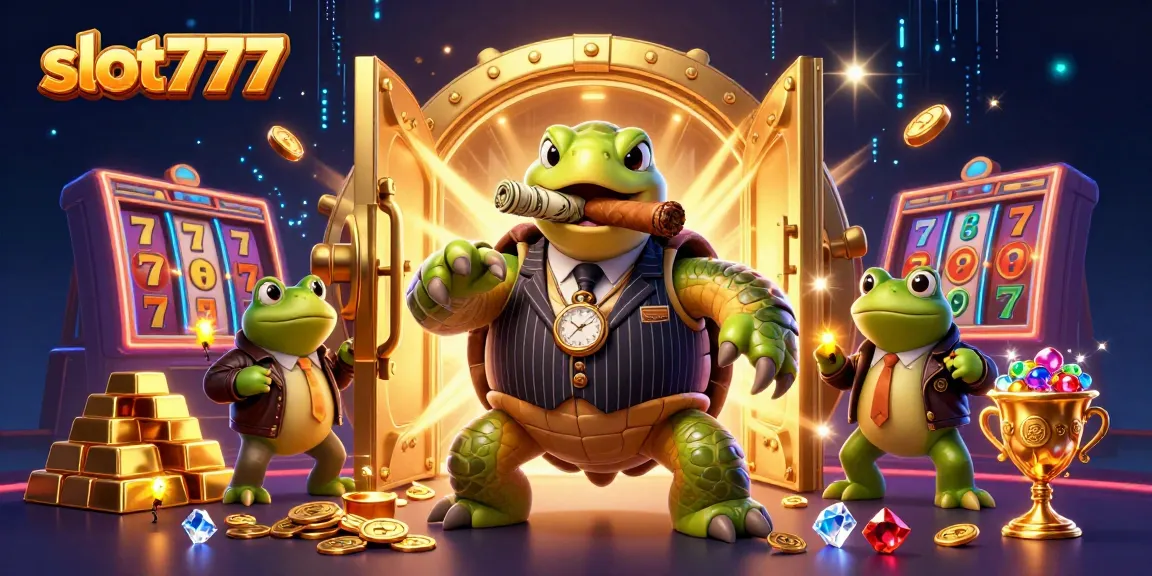 Menangkan jackpot dengan slot777 di meja kasino yang dipenuhi harta karun berkilauan.