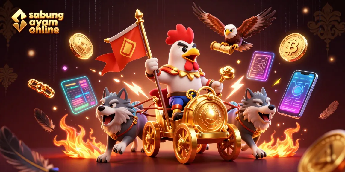Experience sabung ayam online with exciting rooster battles and vibrant gaming elements.