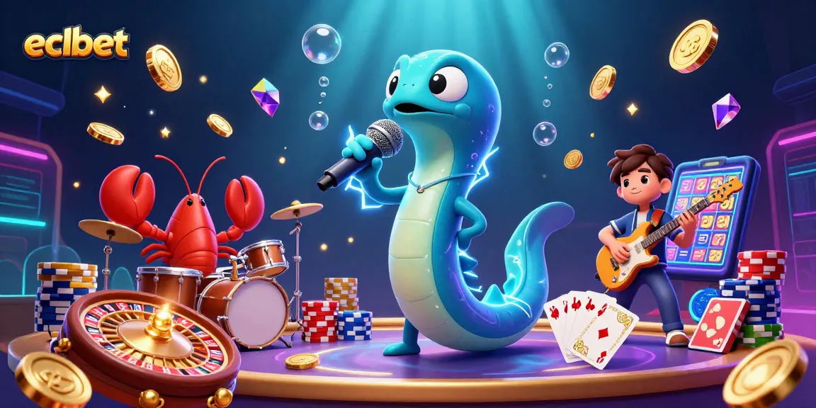 Experience eclbet's vibrant underwater casino atmosphere with a lively DJ eel, lobster drummer, and seahorse guitarist.