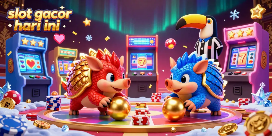 Slot gacor hari ini: pertarungan seru pangolin dengan latar tema kasino
