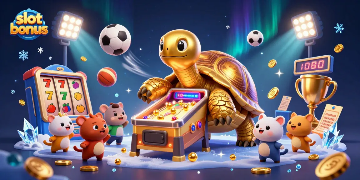 Experience the excitement of slot bonus gameplay with a vibrant 3D casino illustration featuring thrilling elements.