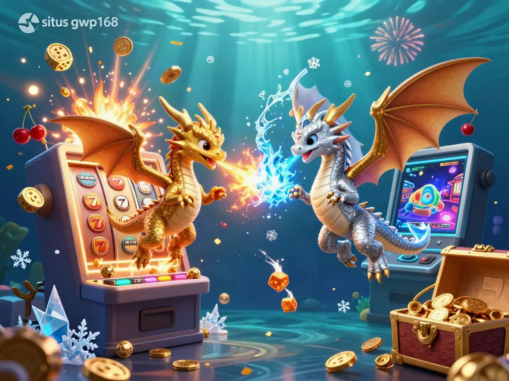 Menangkan jackpot di situs gwp168 dengan ilustrasi kasino yang memukau. Twin dragon beraksi dalam permainan slot!
