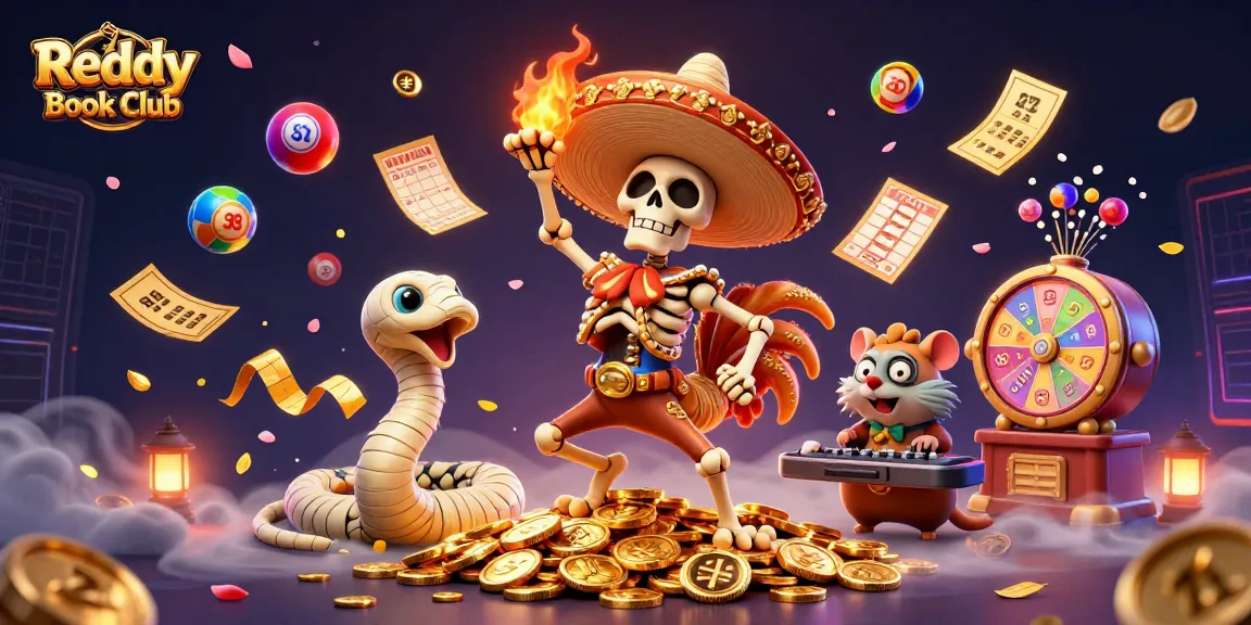 Experience the excitement of Reddy Book Club with this dynamic 3D illustration showcasing thrilling betting activities.