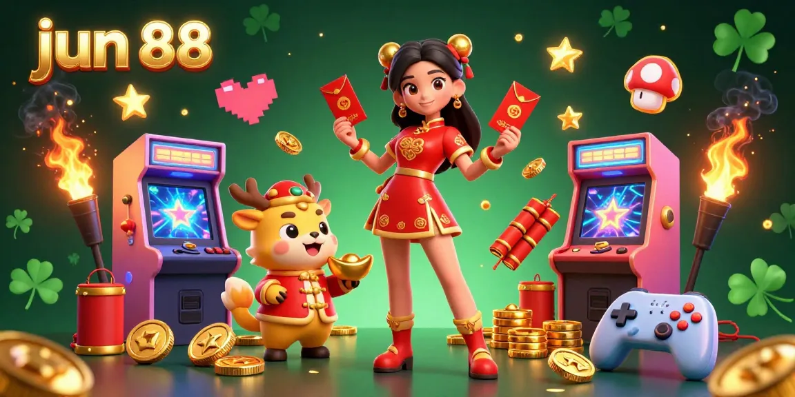 Engage in exciting gameplay at jun 88 with vibrant Lunar New Year-themed casino elements.