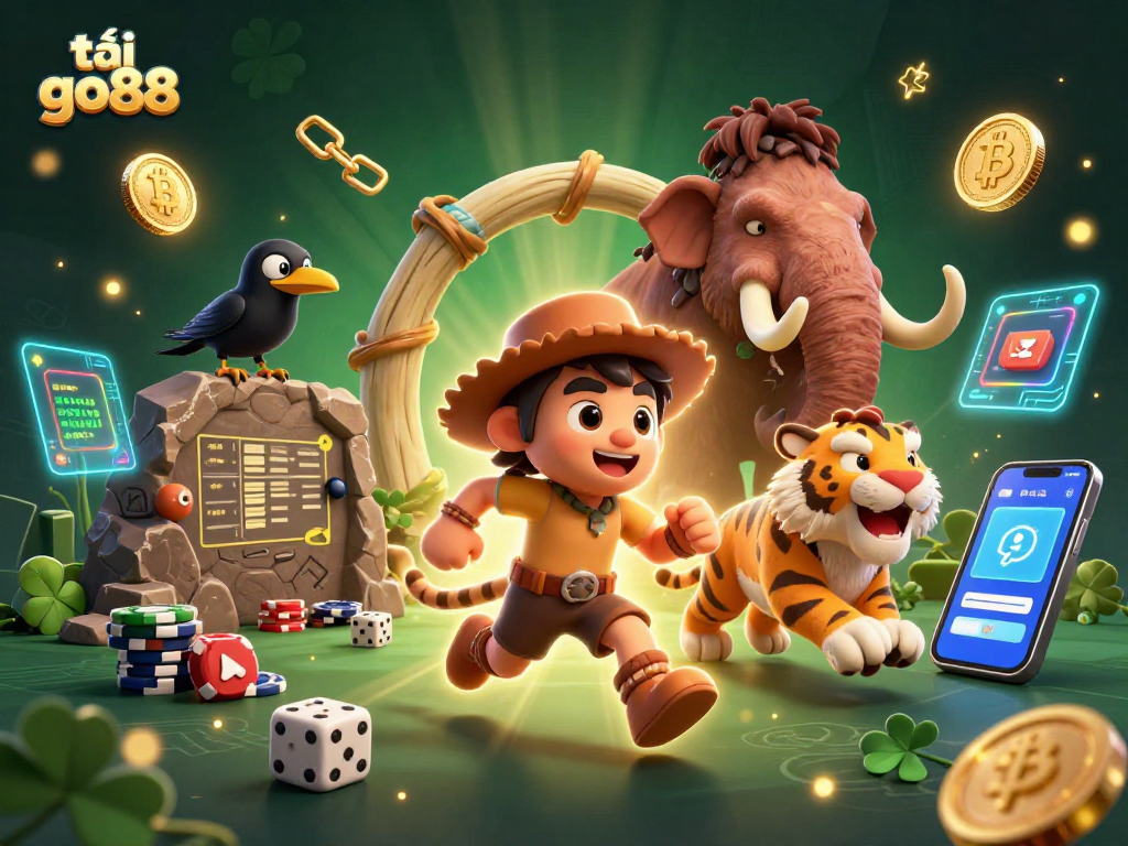 Engage with the thrill of tải go88 as a caveman and sabertooth duo run a vibrant prehistoric casino.