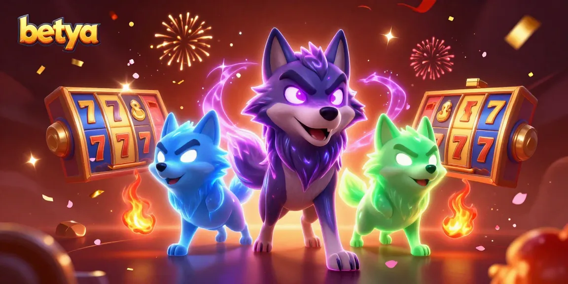 Experience the thrill of betya with an energetic slot scene featuring vibrant characters and game elements.