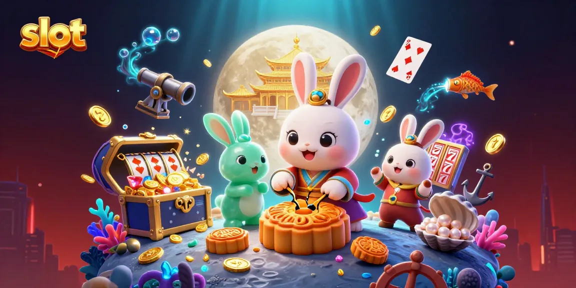 Mainkan slot dan temukan chip poker dalam ilustrasi kasino yang menarik ini.