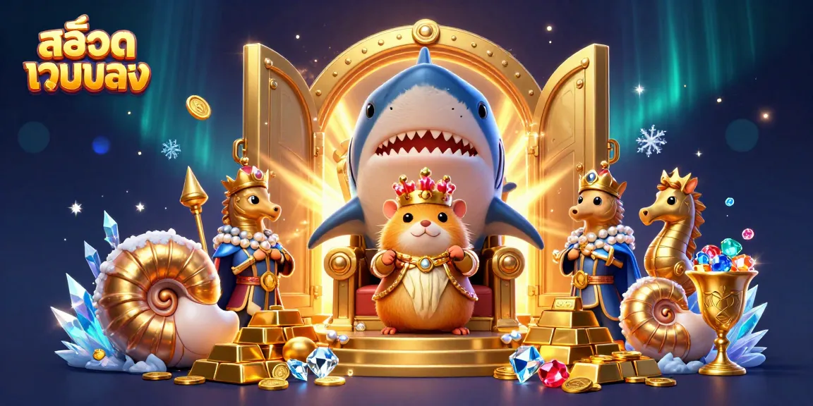 Engage in thrilling gameplay with สล็อตเว็บตรง, featuring a vibrant scene of treasure, riches, and animated characters.