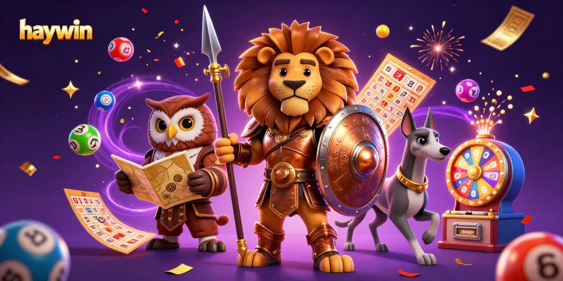 Join the fun at haywin while winning with colorful lottery balls and vibrant casino elements.