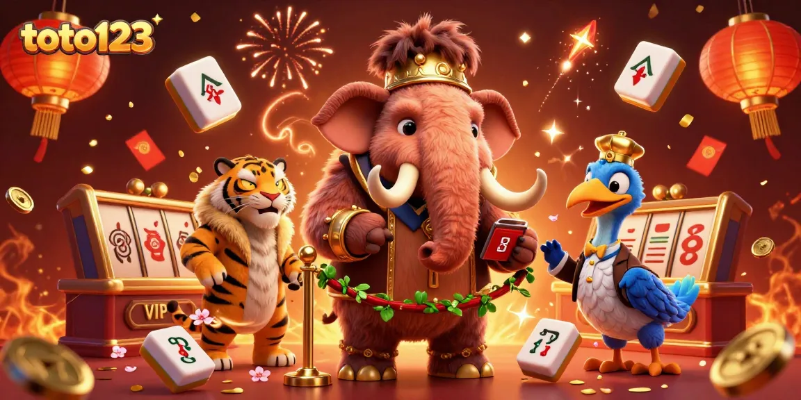 Experience the excitement of toto123 with vibrant casino characters and festive elements.