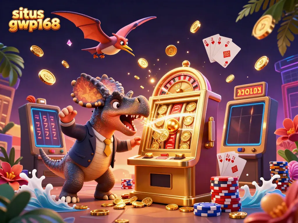 Slot jackpot situs gwp168, pachycephalosaurus dan manajer kasino beraksi.