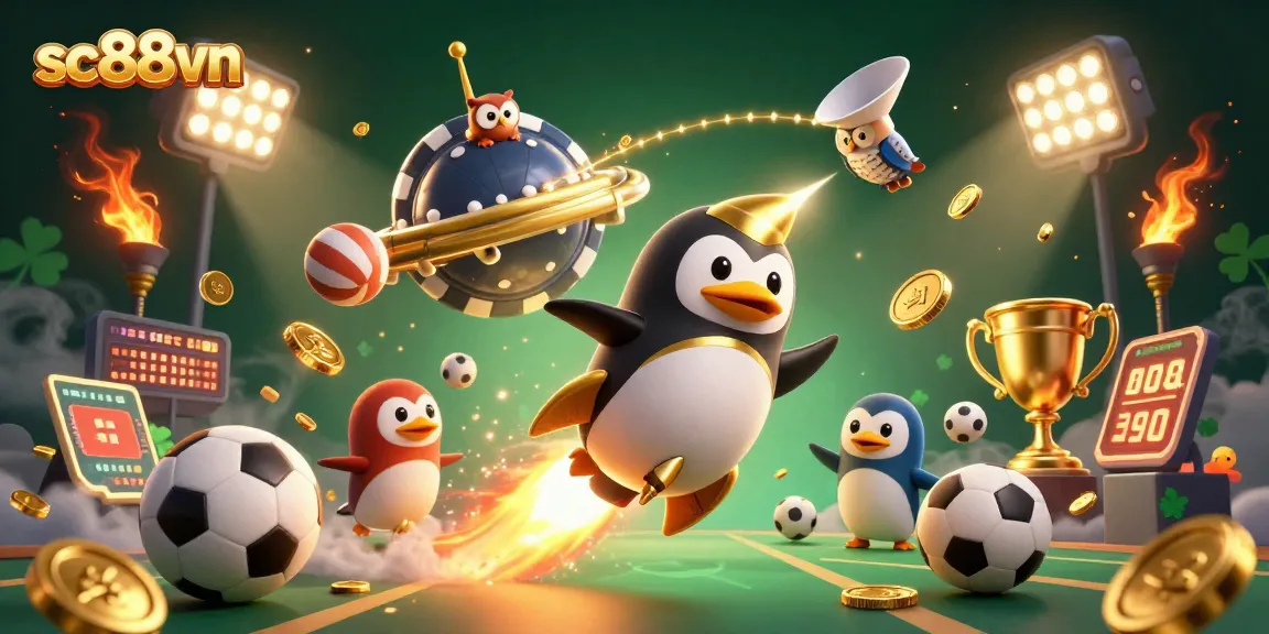 Experience thrilling gaming with sc88vn in a captivating casino-themed 3D illustration.