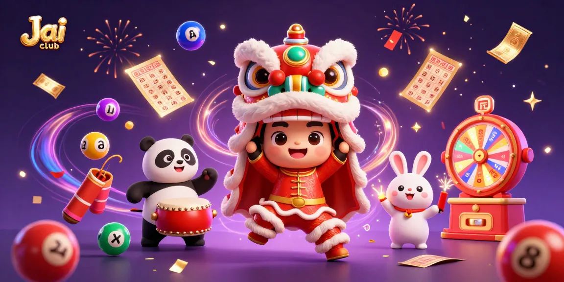 Join the fun at Jai club with vibrant colors, lucky lottery elements, and festive characters!