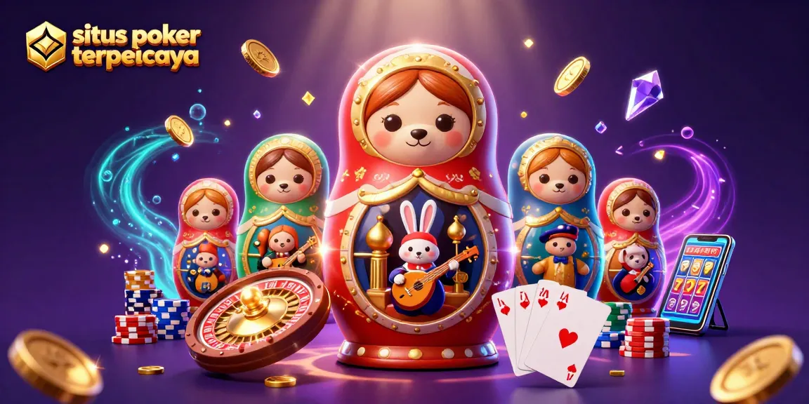 Experience situs poker terpercaya with vibrant characters, casino elements, and engaging scenes.
