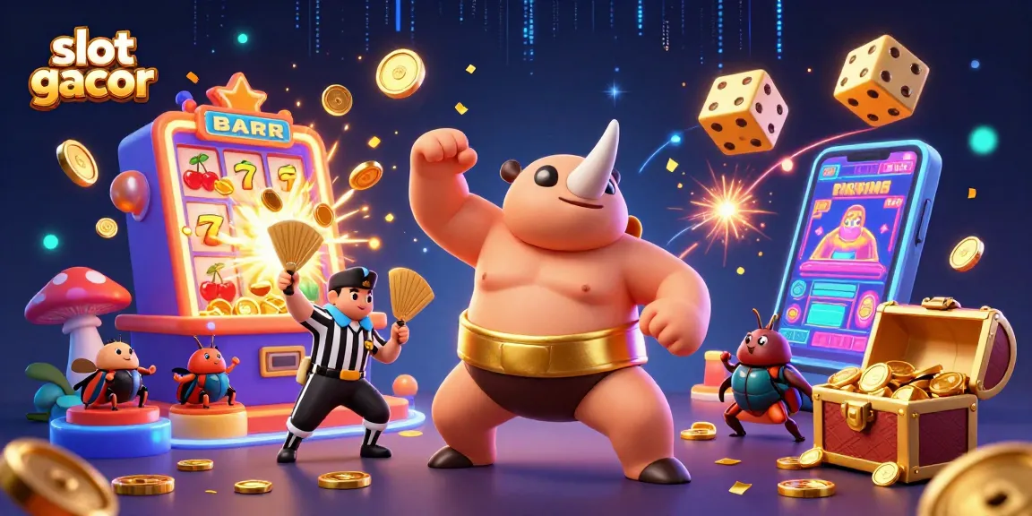 Kemenangan besar di slot gacor dengan desain menarik dan animasi unik dalam ilustrasi 3D