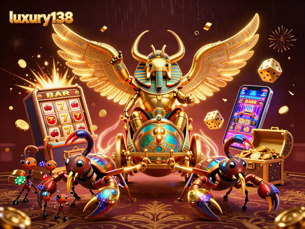 Luxury138, raih kemenangan besar dengan kehadiran kalung scarab emas di kasino.